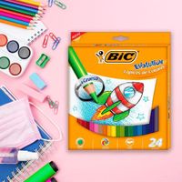 Lápiz Evolución De 4 Mm 24 Colores - Bic