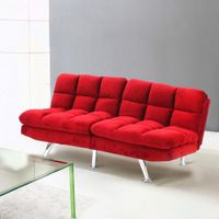 Sofá Cama Moderno Roja