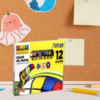 Crayón Pastel Redondo 12 Colores - Tucan