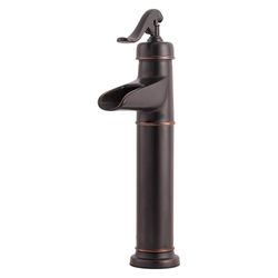 Grifo Lavamanos Ashfield Mezcladora Monomando Alto Bronce - Pfister