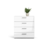 Gavetero 4 Cajones Blanco Y Beige - Tvilum