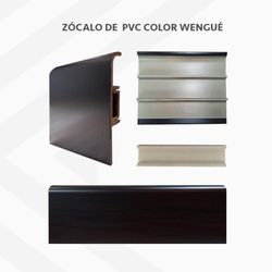 Kit De Zócalo Pvc Café Wengue 2.70 M - Dist.globales