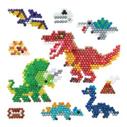 Set De Creatividad Mundo De Dinosaurios 1200 Pzas - Aquabeads