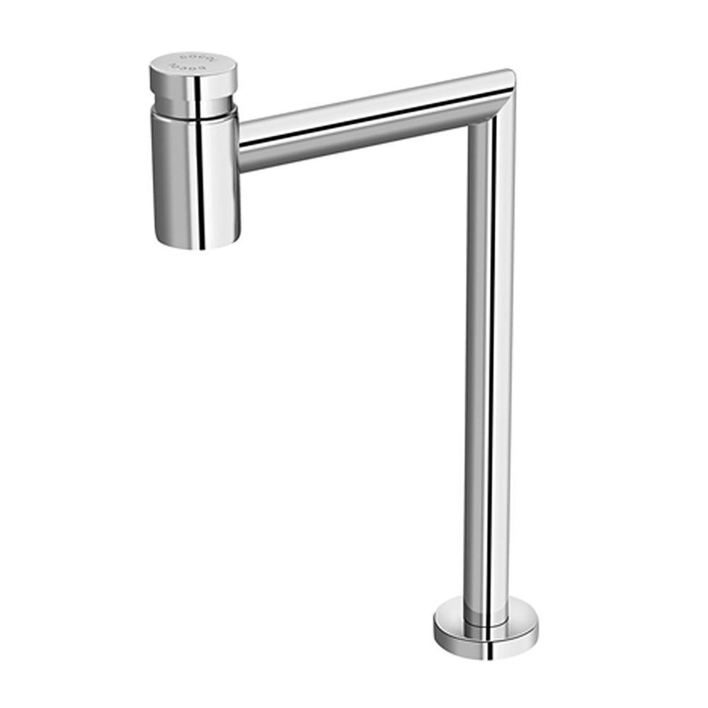 Grifo para Lavamanos de Mesa Pico Alto Push On Acabado Cromado Grifo para Lavamanos de Mes…