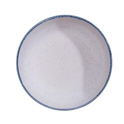 Plato Para Sopa Blanco Orilla Azul 7.8 Plg - Niu Haus