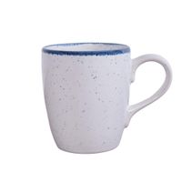 Pocillo Blanco Orilla Azul 12.8 Oz - Niu Haus