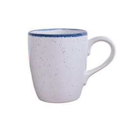 Pocillo Blanco Orilla Azul 12.8 Oz - Niu Haus
