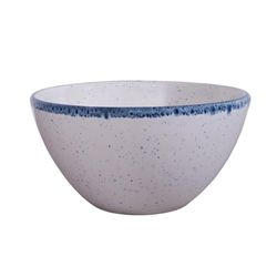Bowl Blanco Orilla Azul 6.7 Plg - Niu Haus