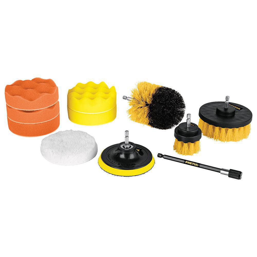 Set de 11 Accesorios de Limpieza y Pulido para Taladro