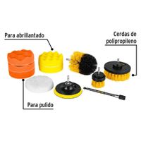 Set De Accesorios Para Limpieza Y Pulido Para Taladro 11 Pzas - Pretul
