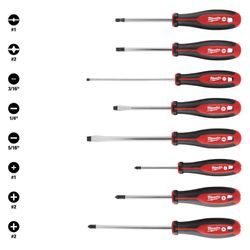 Set De 8 Destornilladores Diferentes Puntas - Milwaukee Electric