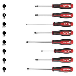 Set De 8 Destornilladores Diferentes Puntas - Milwaukee Electric