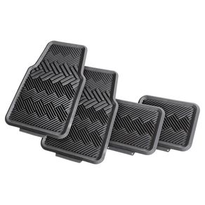 Alfombra De Hule Para Vehículo Gris 4 Pzas - Ace Label