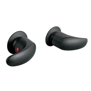 Set de 2 Manerales para Regadera Aqua Negro Mate -  Foset