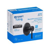 Monomando para Regadera Tubig Negro Mate - Foset