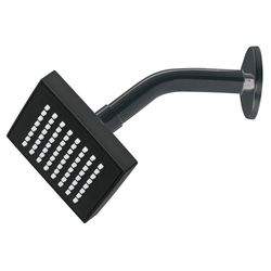 Regadera Cuadrada con Brazo Abs Negro Mate 4 Plg - Foset
