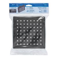 Regadera Cuadrada Abs Negro Mate sin Brazo 6 Plg - Foset