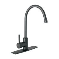 Monomando para Cocina Palanca Cuello Alto Negro Mate - Foset