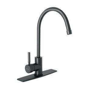 Monomando para Cocina Palanca Cuello Alto Negro Mate - Foset