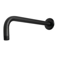 Brazo para Regadera con Chapetón Acero Negro Mate - Foset