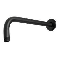 Brazo para Regadera con Chapetón Acero Negro Mate - Foset