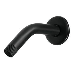Brazo Corto para Regadera con Chapetón Negro Mate - Foset