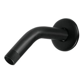 Brazo Corto para Regadera con Chapetón Negro Mate - Foset