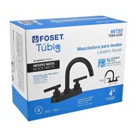Mezcladora para Lavabo Estilo Bar Túbig Negro Mate - Foset
