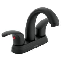 Mezcladora para Lavabo 4 Plg Aqua Negro Mate - Foset
