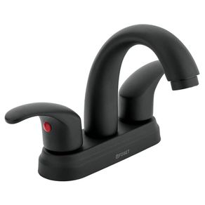 Mezcladora para Lavabo 4 Plg Aqua Negro Mate - Foset