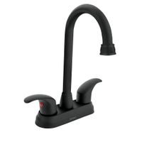 Mezcladora para Lavabo 4 Plg Tipo Bar Negro Mate - Foset