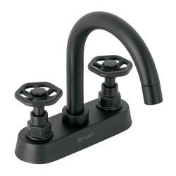 Mezcladora para Lavabo Túbig Negro Mate Maneral Redondo - Foset