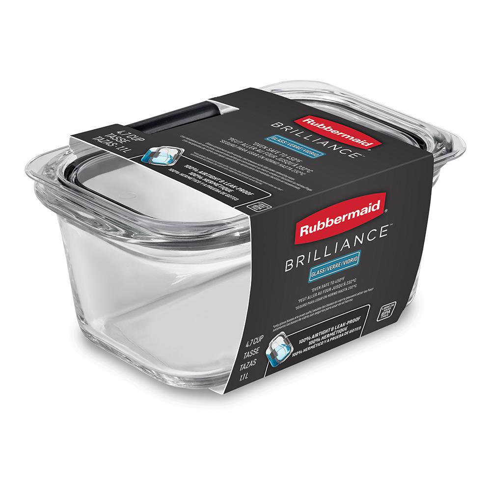Contenedor de Vidrio de 4.7 Tazas Color Transparente