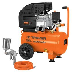 Kit Compresor Horizontal De 25 Litros 3 Hp - Truper