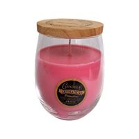 Vela-Con-Aroma-Floral-Coral-Y-Tapa-De-Madera---Pilandros