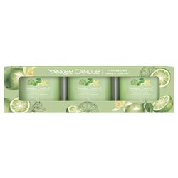 Set De Velas Vanilla Lima 3 Pzas - Yankee Candle