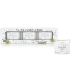 Set De Velas Clean Cotton 3 Pzas - Yankee Candle