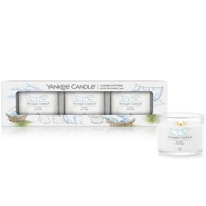 Set De Velas Clean Cotton 3 Pzas - Yankee Candle