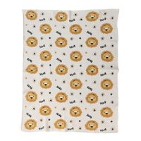 Frazada de Algodón Leones Beige 80X100 Cm - Koala Baby