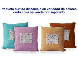 Funda Para Cojín De Algodón Y Macramé 40x40 Cm Color Surtido - Vesta
