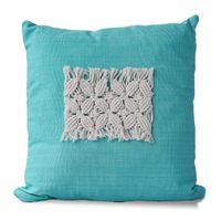 Funda Para Cojín De Algodón Y Macramé 40x40 Cm Color Surtido - Vesta