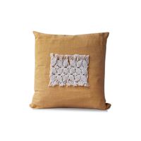 Funda Para Cojín De Algodón Y Macramé 40x40 Cm Color Surtido - Vesta