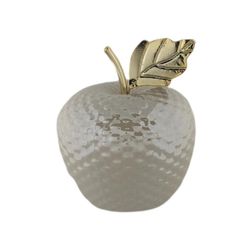 Manzana Decorativa Beige Y Dorada 11.8x11.8x14.2 Cm - Concepts