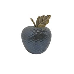 Manzana Decorativa Gris Y Dorada 13.7x13.7x16.6 Cm - Concepts