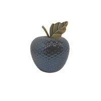 Manzana Decorativa Gris Y Dorada 13.7x13.7x16.6 Cm - Concepts