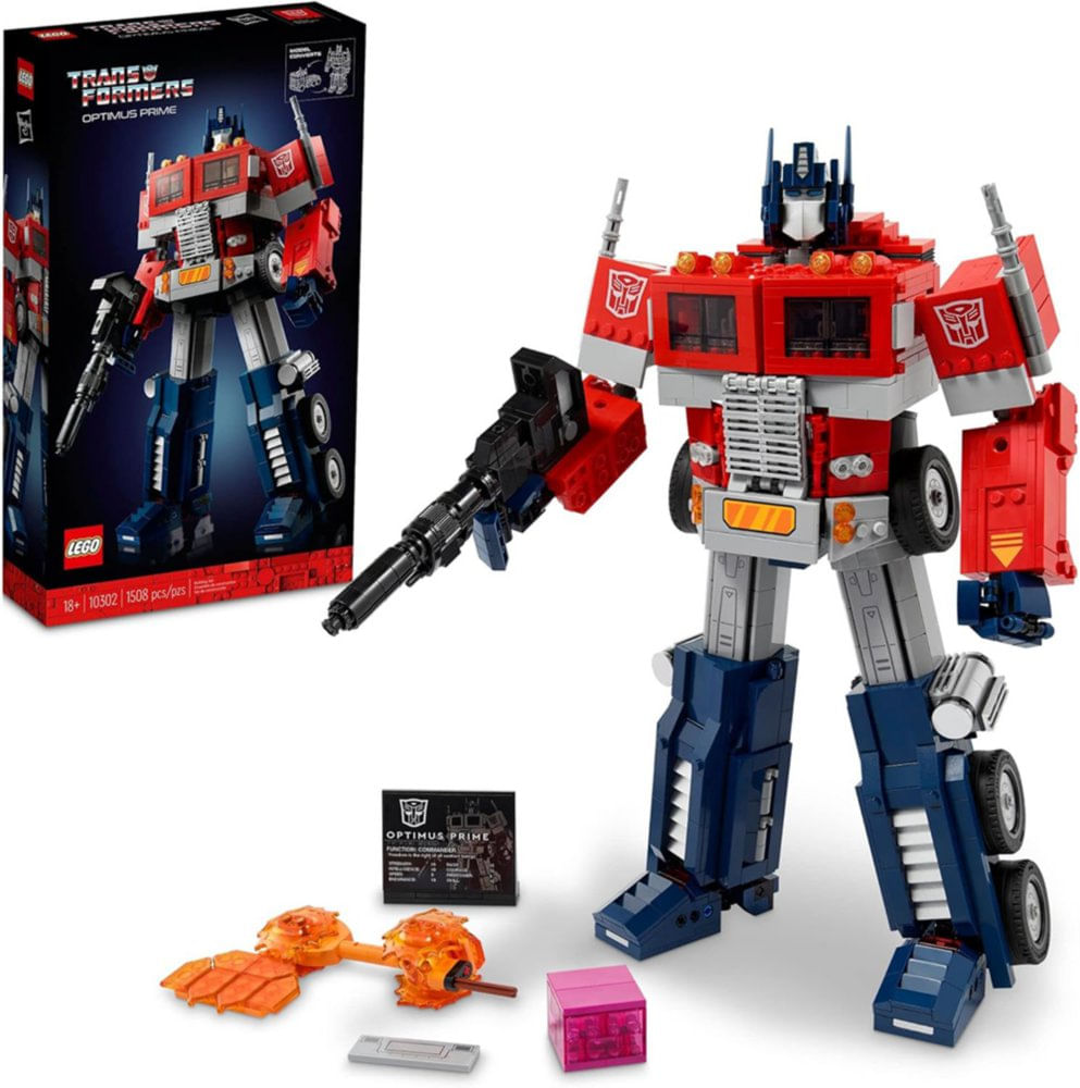 LEGO Icons Optimus Prime Transformers 2 en 1 de 1508 Piezas