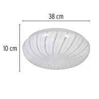 Plafón De Techo Redondo Luz Cálida 22 W - Volteck