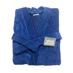 Bata De Baño Azul Talla M Unisex - Viva