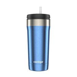 Vaso Térmico Boquilla Dual Azul Y Gris De 18 Oz - Contigo