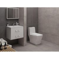 Piso Porcelánico Polaris Nova Gris 45x90 Cm - Interceramic